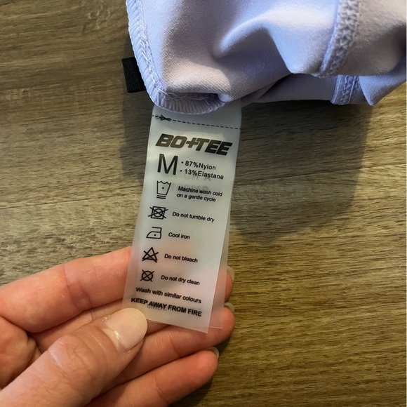 Dedication - Petite High Waist Wrap Over Leggings in Lilac - Picture 5 of 6